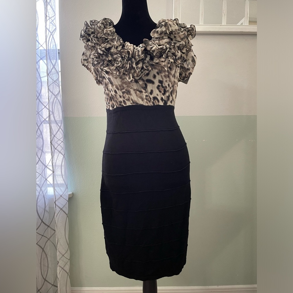 Vero moda Classic dress black and gray size L